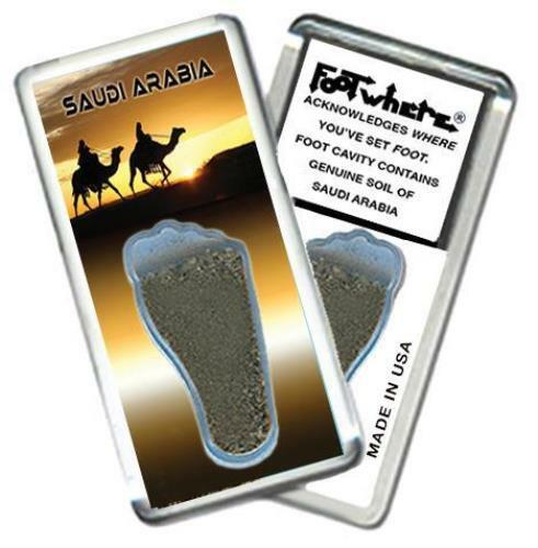 Saudi Arabia FootWhere® Souvenir Magnet. Made in USA gallery