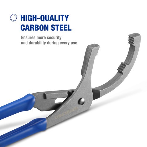 WORKPRO Oil Filter Wrench/Pliers 9"&12" Set Adjustable Oil Filter Removal Tool gallery