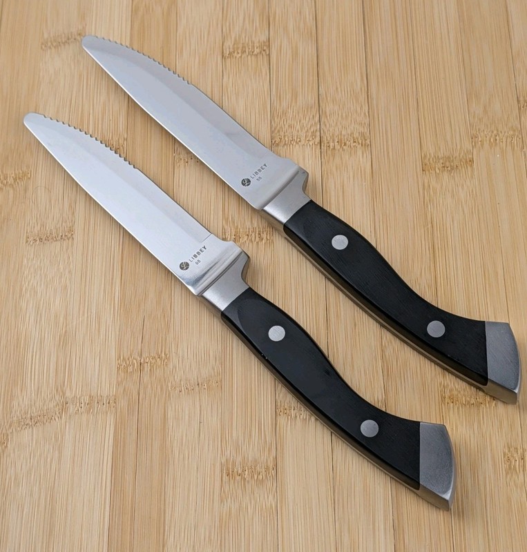 2pc LIBBY Steakhouse STEAK Knives, RESTAURANT QUALITY Steak Knives, 201 2693, gallery