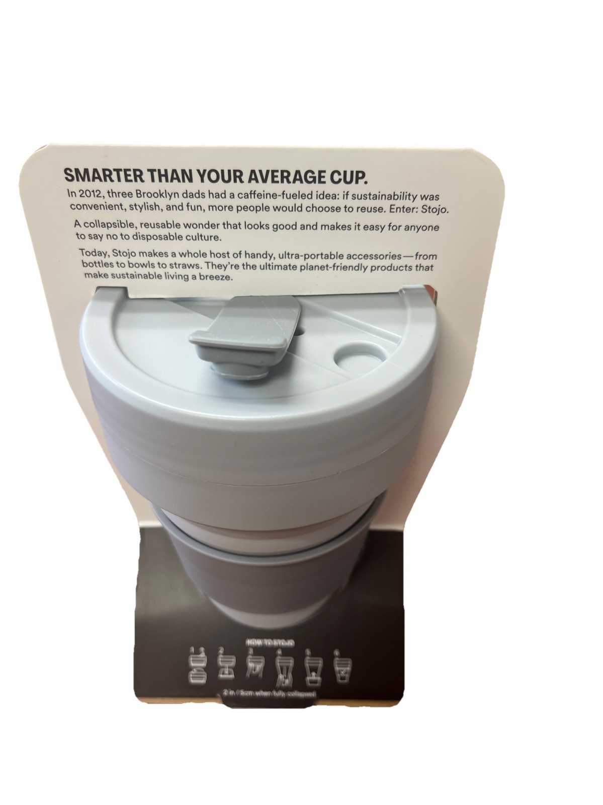 I Collapse Cup With Straw The Pocket 12oz/355ml Cashmere 2 Pack gallery