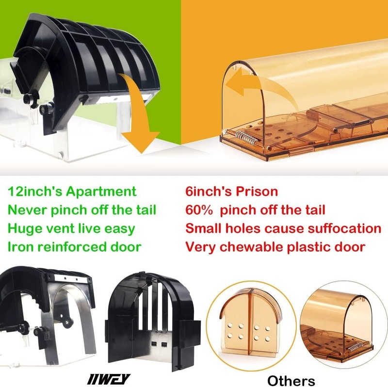 Extra-Large Humane Mouse Trap 12" No Kill Live 2Pack gallery