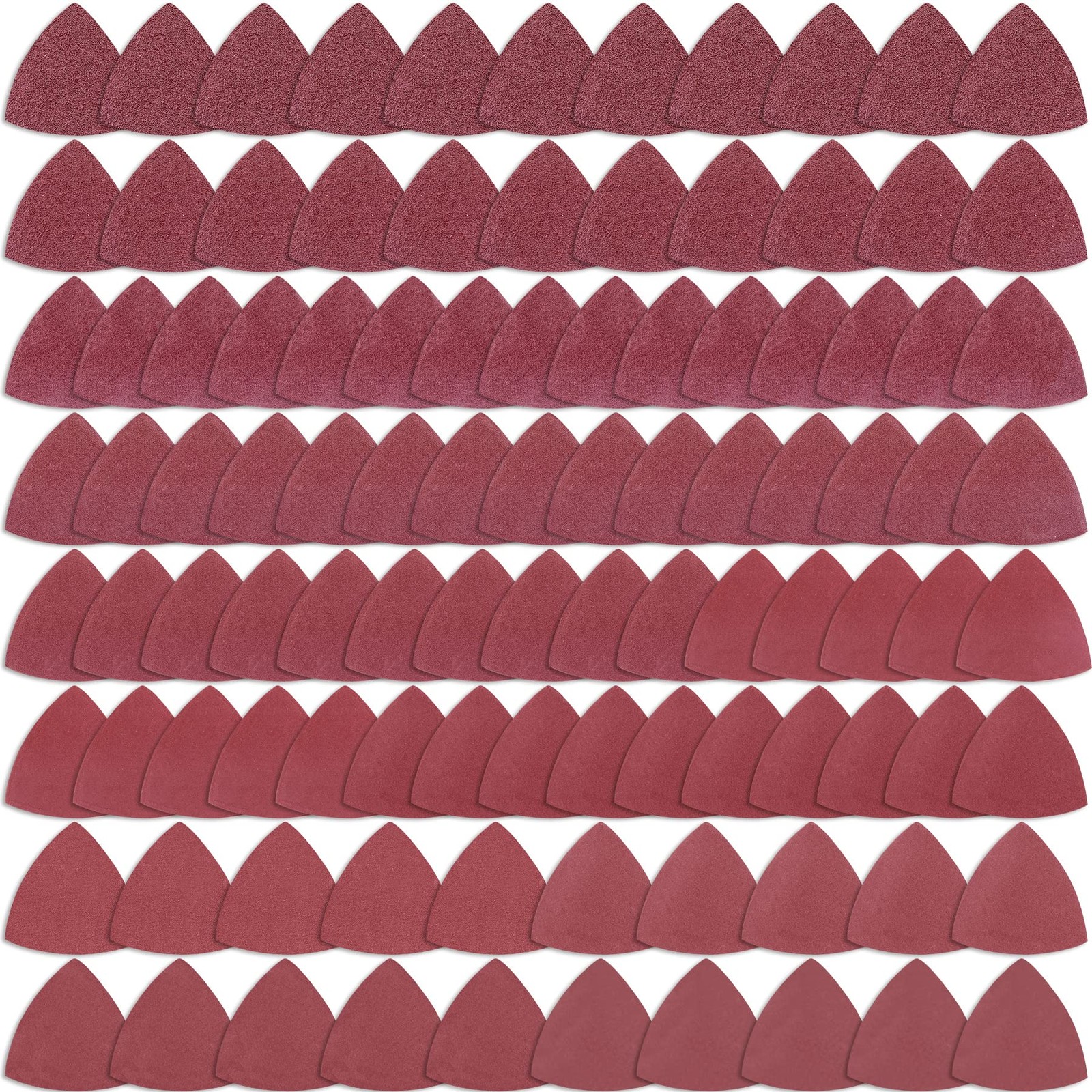 100 Pieces Triangle Sanding Pads Triangular Sandpaper Sanding Sheets Fit for ... gallery
