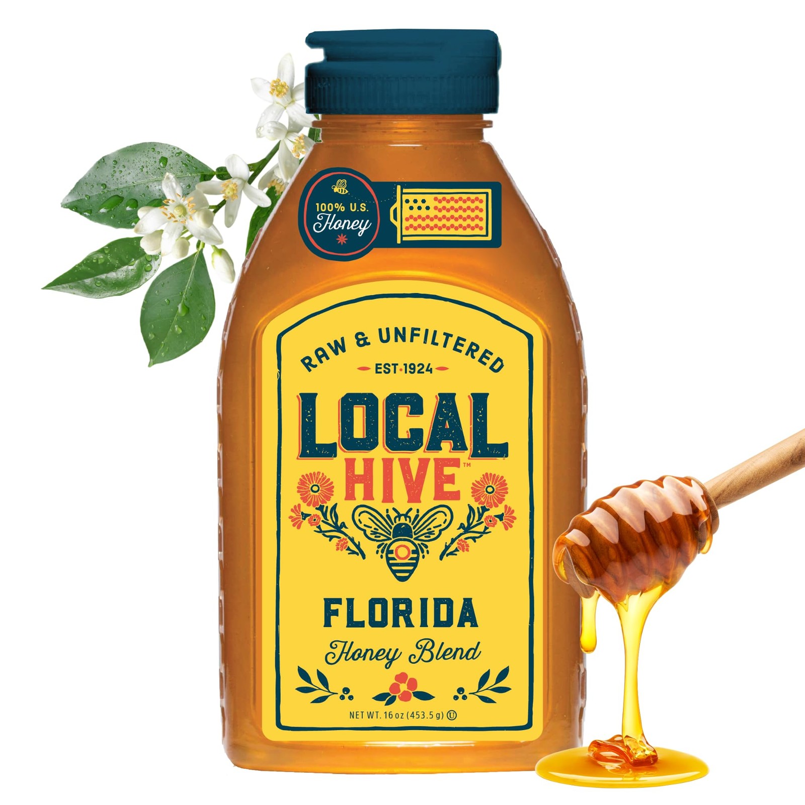 Local Hive Florida Raw & Unfiltered – 16 oz | 16 Fl Oz (Pack of 1), No Color gallery