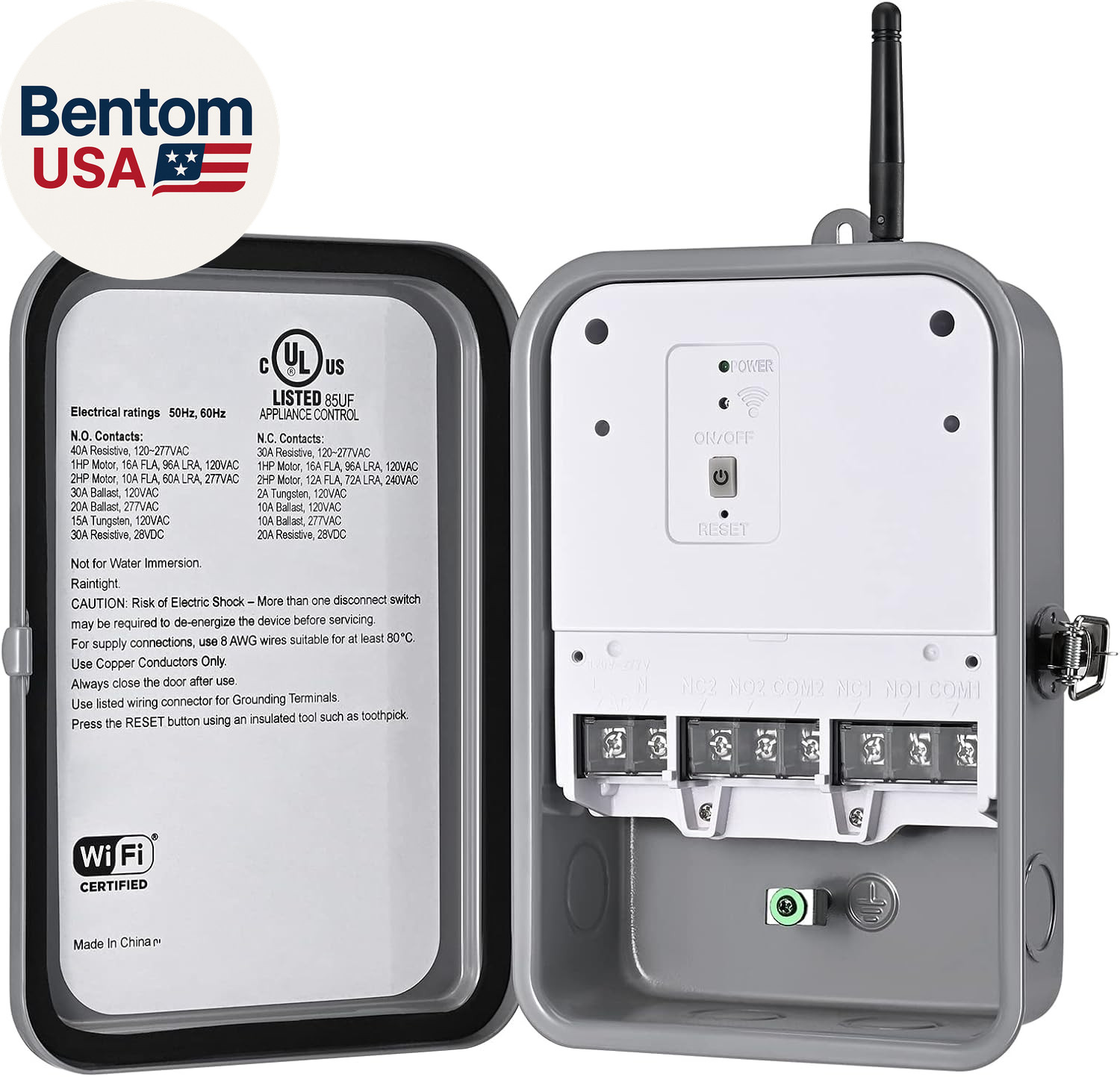 Pool Pump Timer, Outdoor Smart Wi-Fi Box, Heavy Duty 40A 120-277 VAC 2HP Wireles gallery