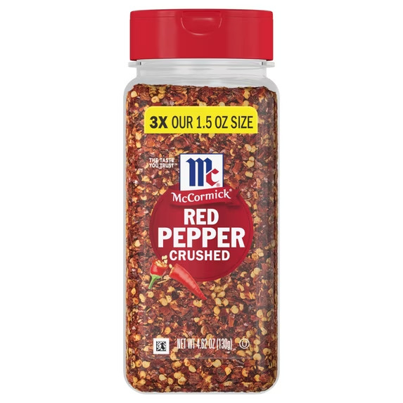 McCormick Non-GMO Kosher Crushed Red Pepper, 4.62 oz Bottle....
