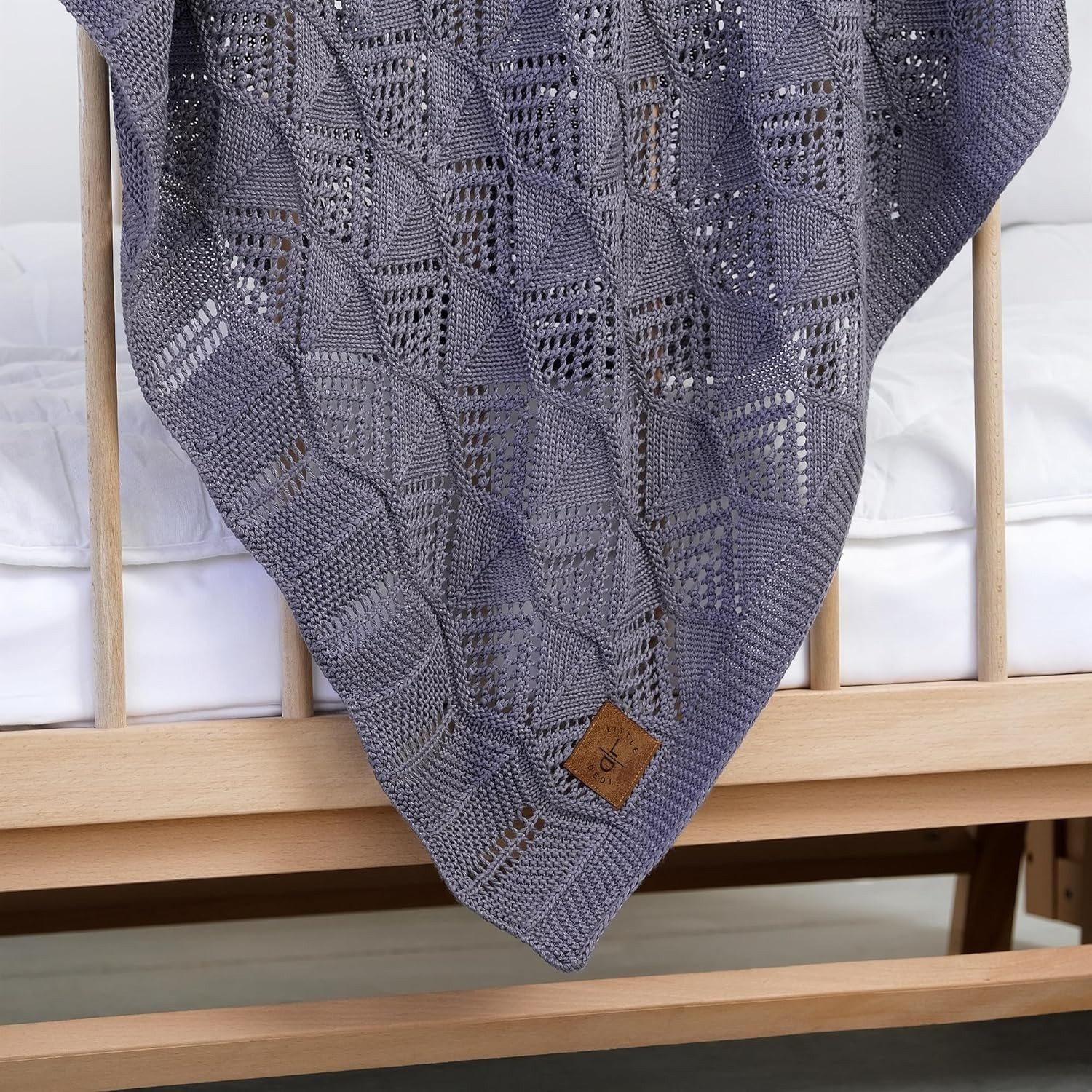 100% Lyocell Tencel™ Premium Knit Throw Blanket 50x60 Inc Emily Blue (4) gallery