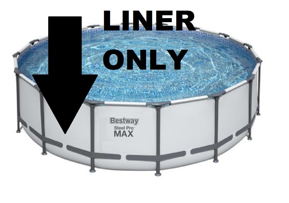 Replacement LINER for Bestway Steel Pro MAX 15ft X 48in Round Swimming Pool Whit gallery