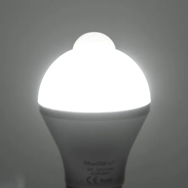 E27 Motion Sensor Light Bulb 9W/5W 1000LM 6500K Dusk To Dawn Automatic On/Off LE gallery