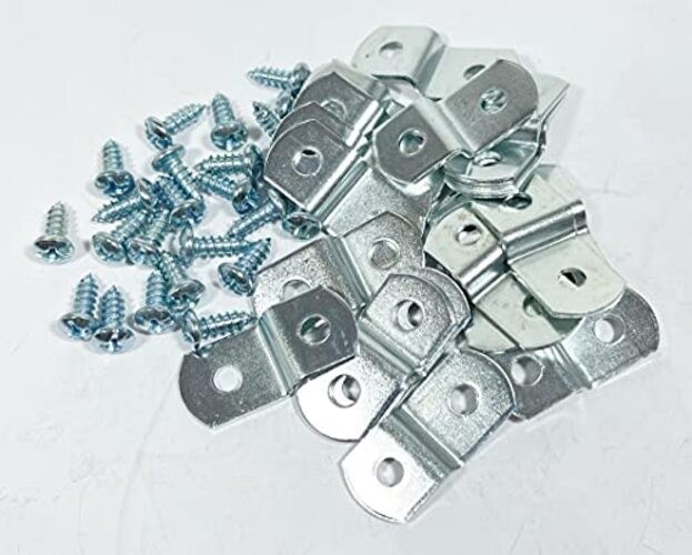 1/8" Canvas Offset Clips Extra Heavy Duty with Screws 10 Pack gallery
