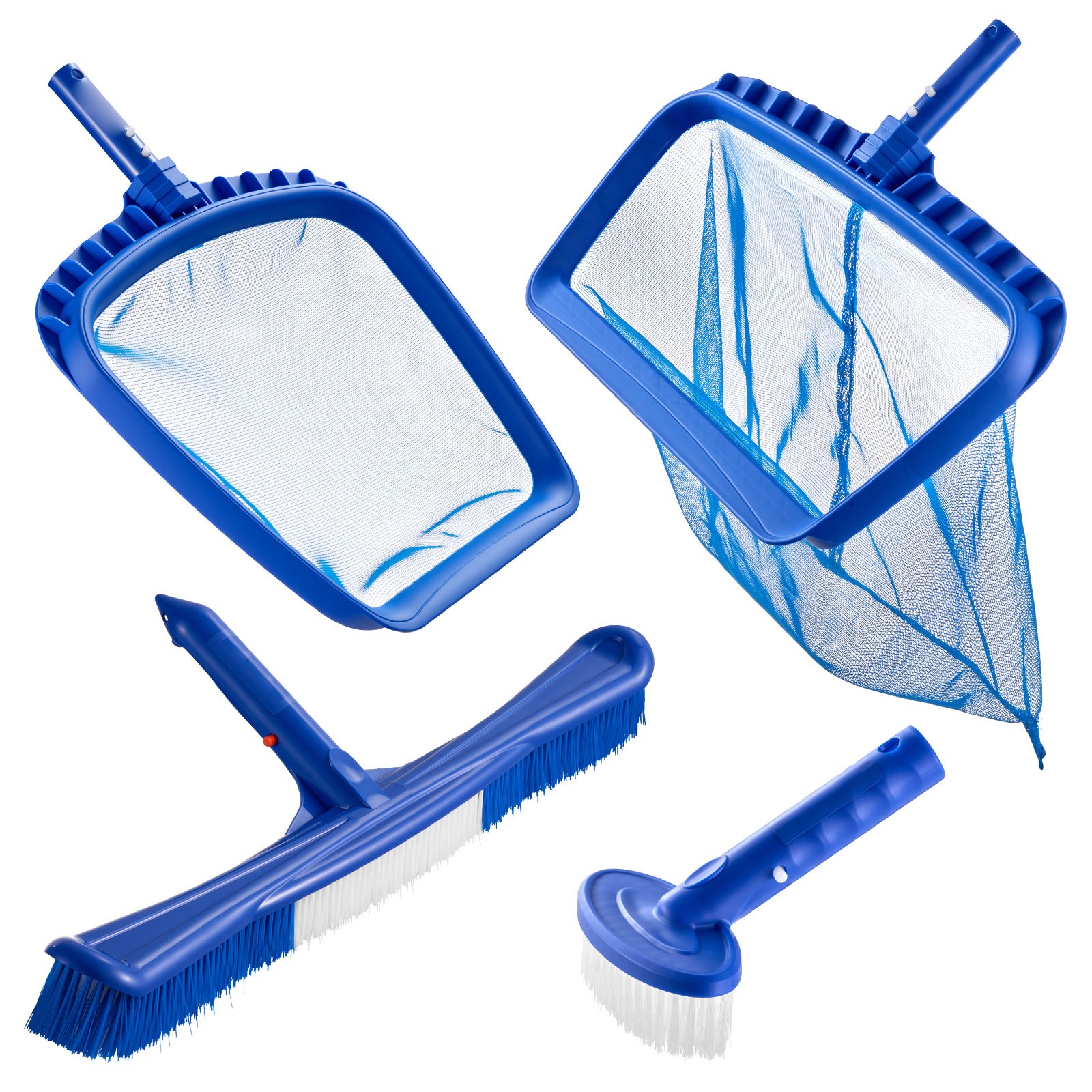 Uimoso Swimming Pool Cleaning Set with Skimmer Net, Rake, and Brush Attachments gallery