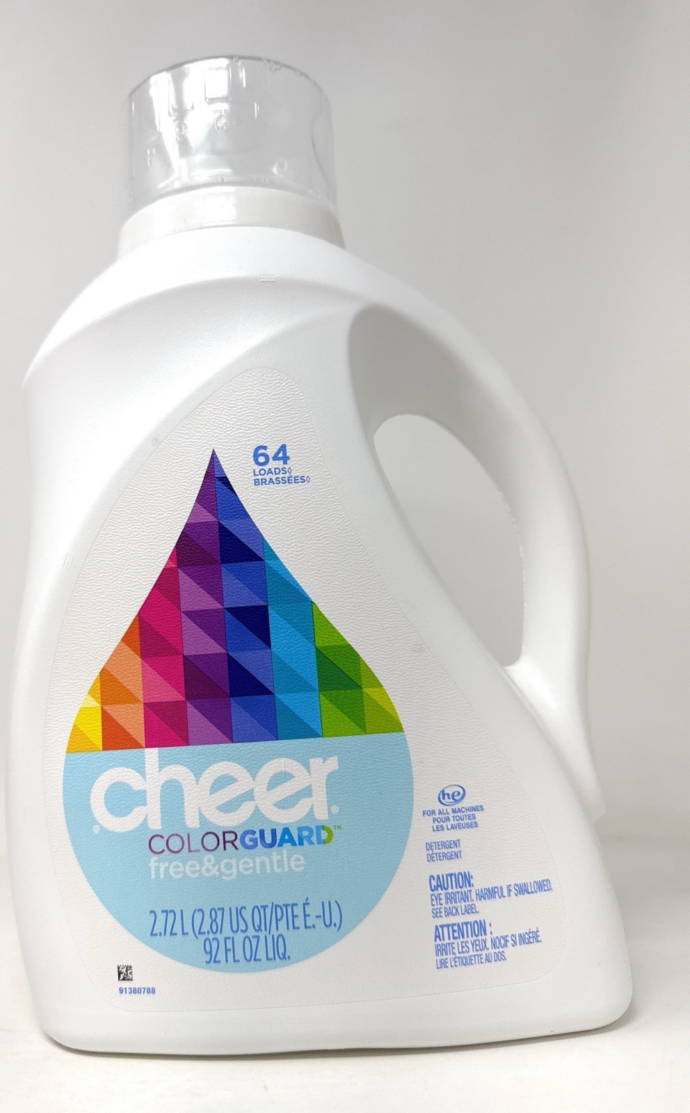Cheer COLORGUARD Free & Gentle Liquid Detergent HE 64 Loads 92 Oz DISCONTINUED gallery