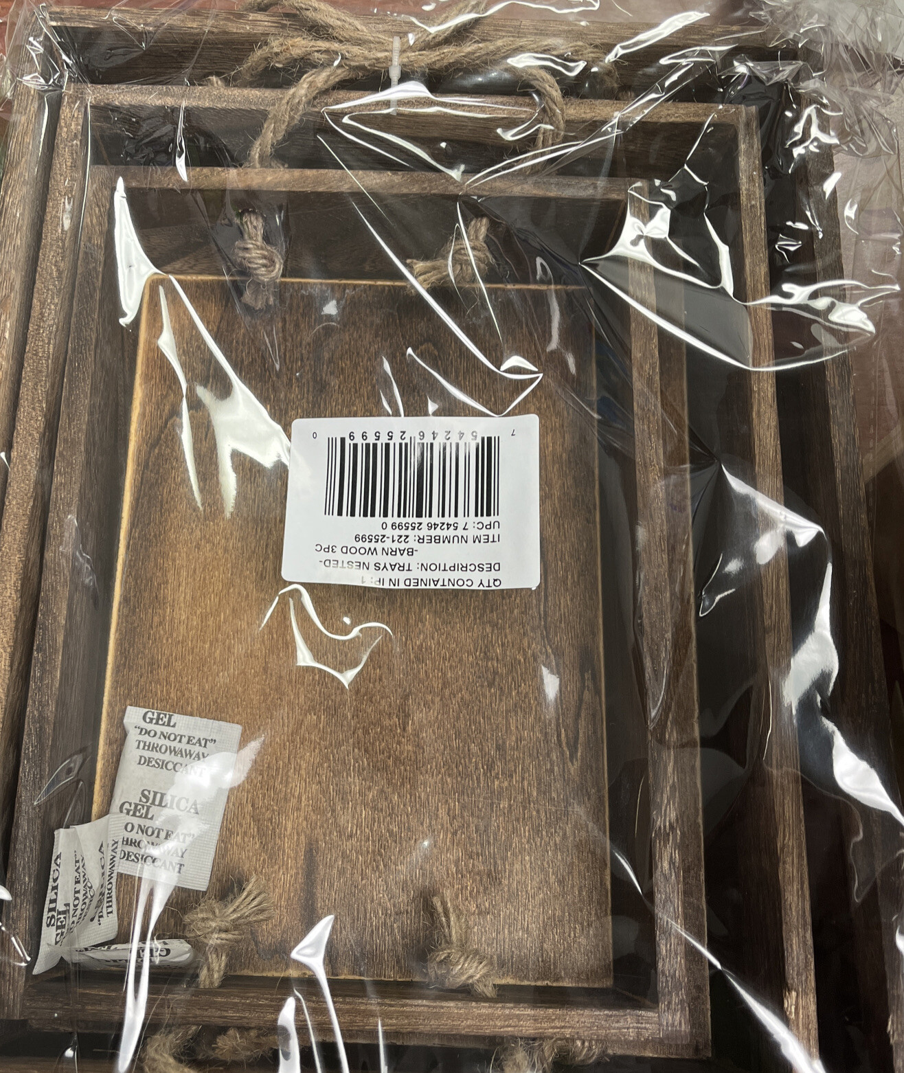 New Image Trays Nested Barnwood 3pc gallery