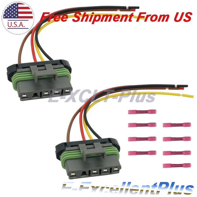 2PCS Tail Lamp Harness Pigtail Connector Fr Chevy Pickup C1500 C2500 C3500 K1500 gallery
