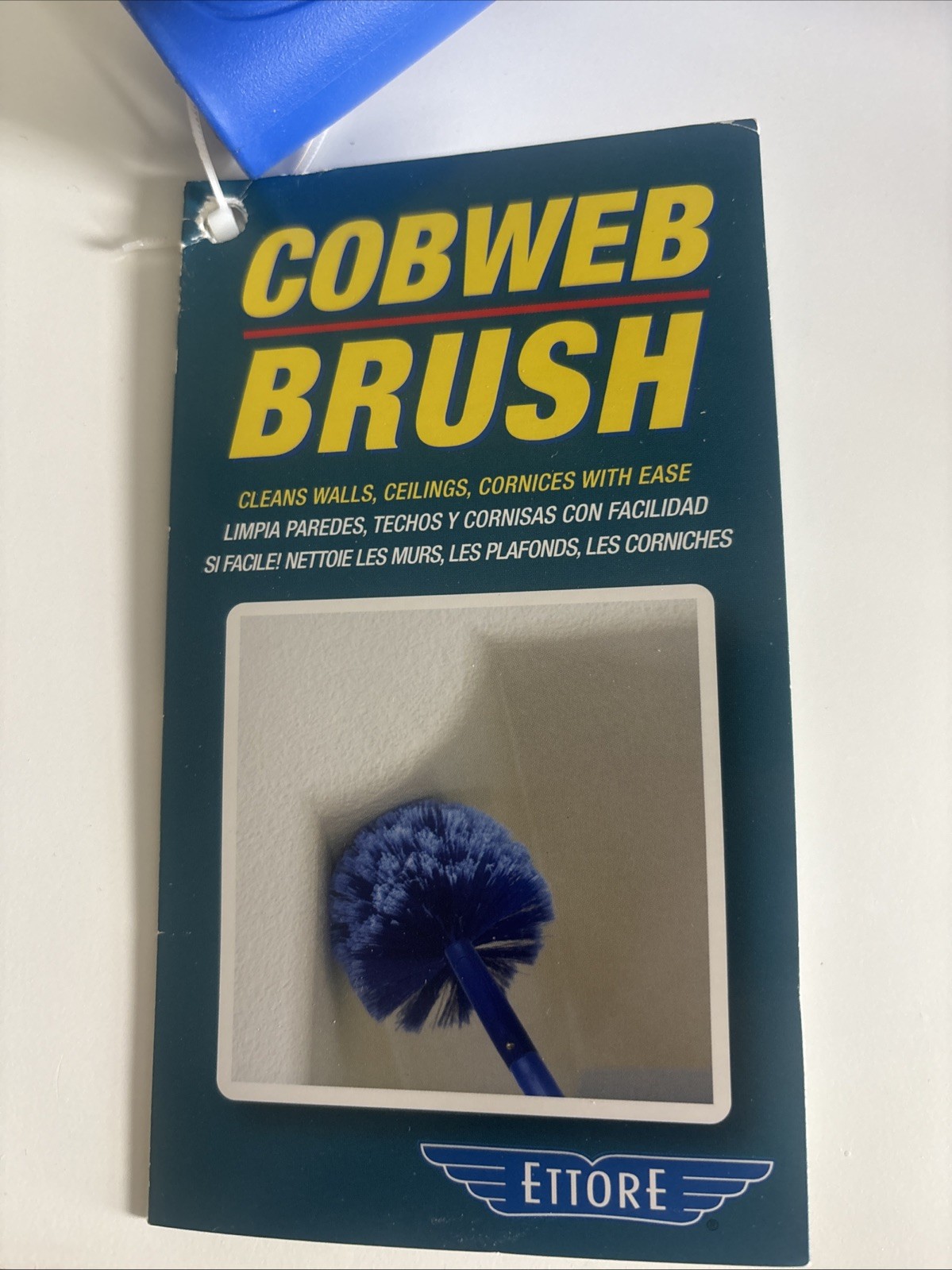 Ettore Cobweb Brush - 11.5" Overall Length - Blue - 1 Each Ettore 48221 gallery