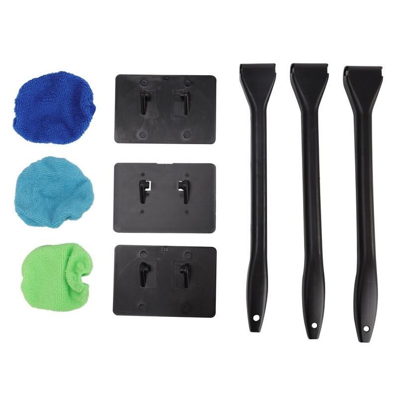 3 Pack Window Windshield Cleaning Tool Microfiber Car Wiper Cleaner Glass Brush gallery