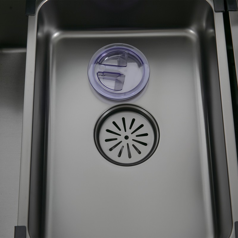 Kitchen Sink Double Basin Stainless Steel Sink Bowl W/ Pull-out Faucet gallery