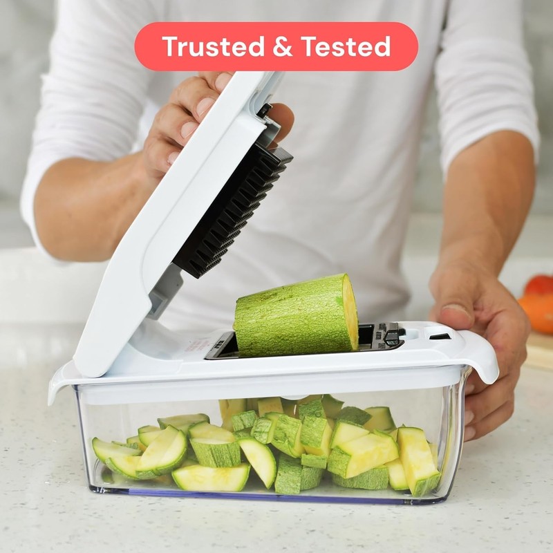 The Pro Chopper - Vegetable Chopper and Spiralizer, Food Chopper with Contai... gallery