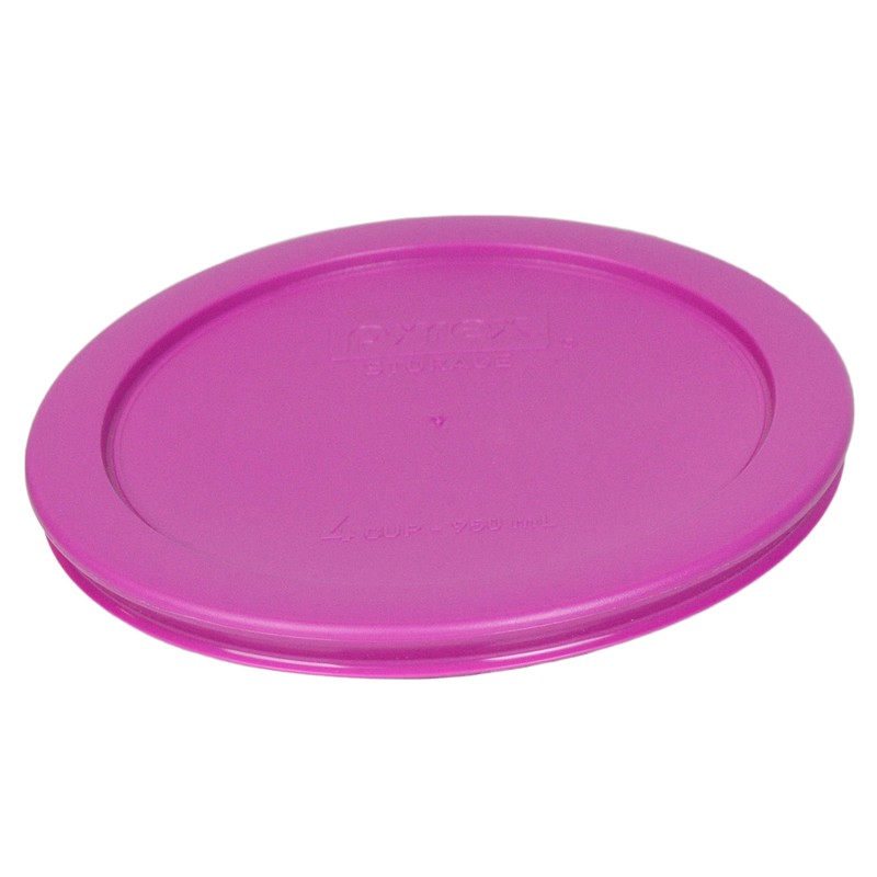 Pyrex 7201-PC 6" Pink 2 Pack Plastic Storage Cover Lid New for 4 Cup Glass Bowl gallery