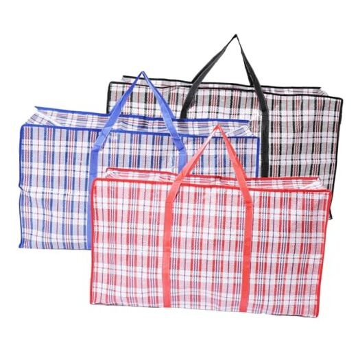 XXL Checkered Moving & Storage Bags, 3 Pack Extra Large 130L/34 Gal (35.4 x gallery
