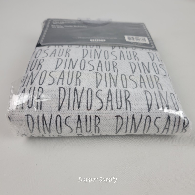BIBB Flannel Pillowcases 2 Pack DINOSAUR Black Grey New gallery