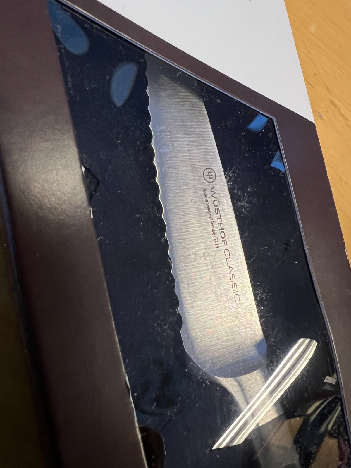 Wusthof Classic - 3 1/2" Full Serrated Paring Knife 1040100609 retail package gallery