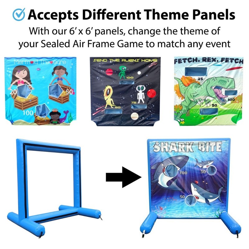 Interactive Sealed Inflatable Air Frame Game Movie Screen Kids Event Party gallery
