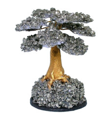 Small Petite 2 1/2 x 2 1/5 Inch Peruvian Pyrite Gem Tree SGT1/13125