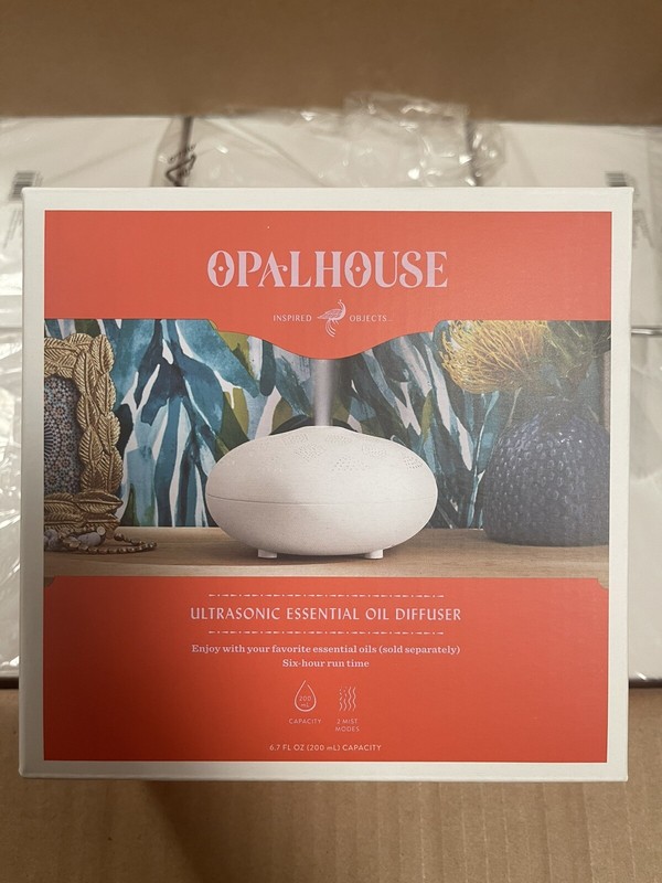 200ml Dotted Orb Oil Diffuser White/Gold - Opalhouse gallery