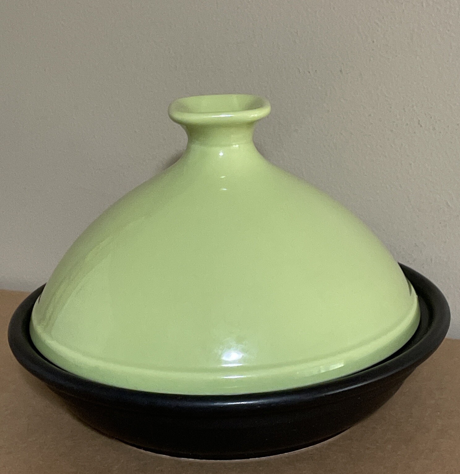 Cooking Plus Yamaka Tagine Green & Black Ceramic Japan gallery
