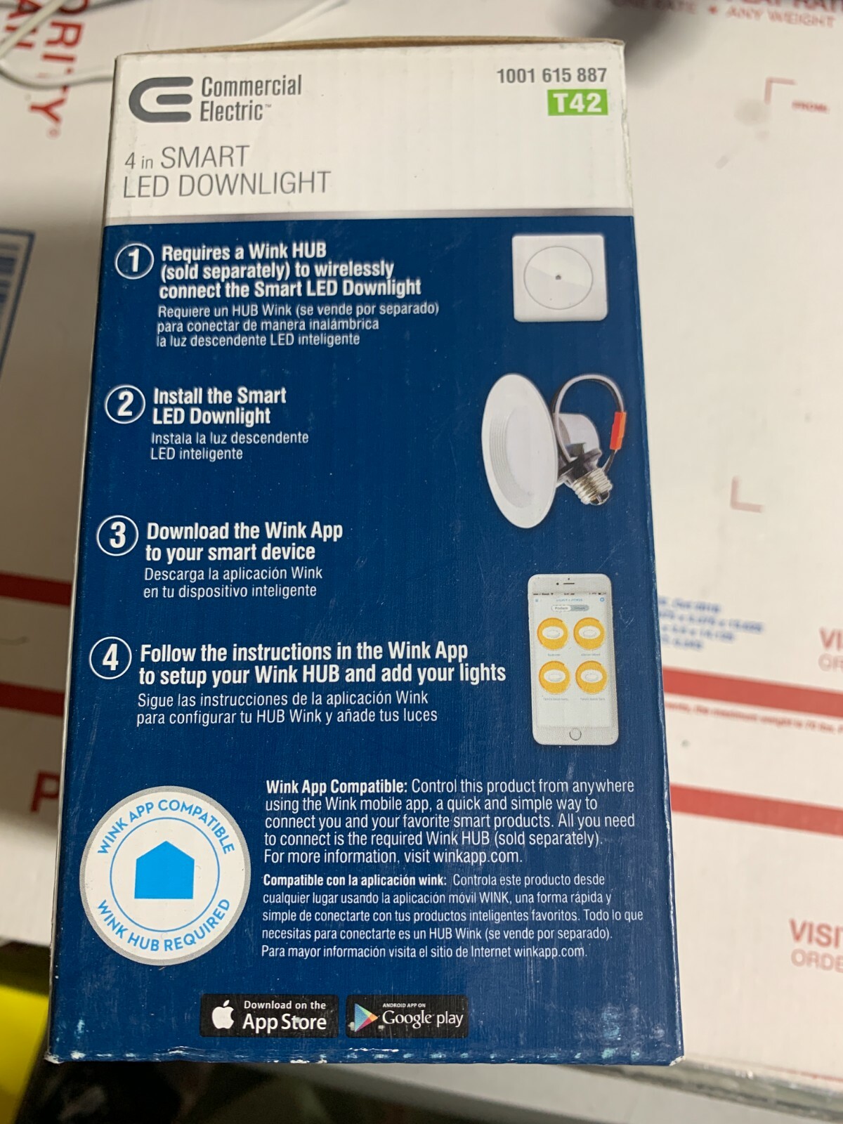 Commercial Electric T42 4” Smart LED Recessed Light 2700-5000K Wink Zigbee gallery