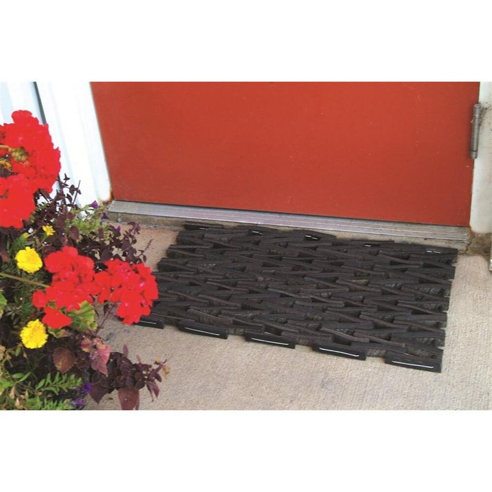 Norman Librett Recycled Heavy Duty Outdoor Rubber Tire Doormat, 27 x 16 in gallery