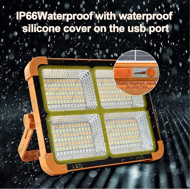 Portable Solar Rechargeable Work USB Light Outdoor Camping Security Lamp gallery