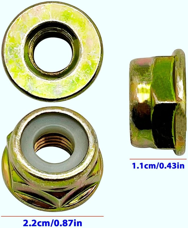 Universal Left Hand Thread Blade Nut M10 x 1.25 4 PCS, Stainless Steel gallery