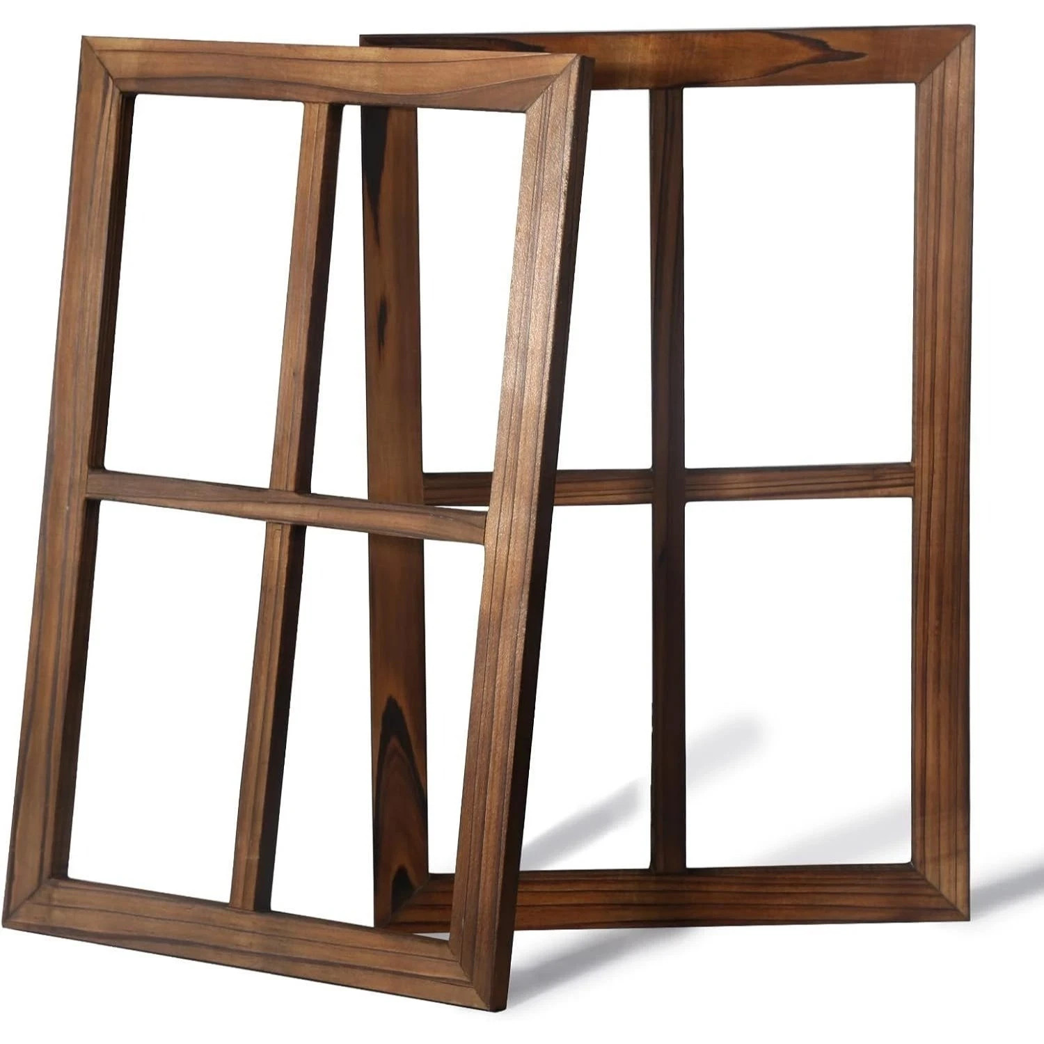 Farmhouse Wall Decor - Home Decor Window Barnwood Frame Brown gallery