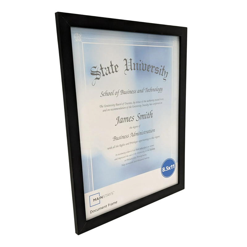 (2 Pack) 8.5x11 Document Picture Frame Certificate Wall Home Office Decor, Black gallery
