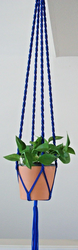 Handmade Macrame Plant Hanger - Double Spiral Plant Hanger - Plant Hanger Holder gallery