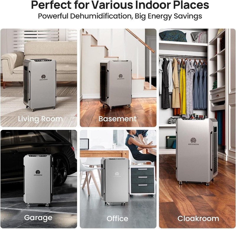 ARGENDON Sandidry Pro 35C 70Pt Commercial/Home Dehumidifier Dehu/w Pump Warranty gallery