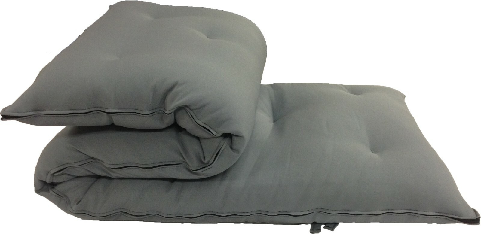 Full Size Floor Rolling Futon Mattresses, Sleepover Cotton Pads 3x54x80 Gray gallery