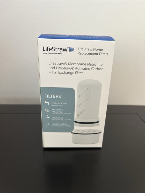 LifeStraw 1 Membrane Microfilter and Activated Carbon + Ion Exchange Filter NEW gallery