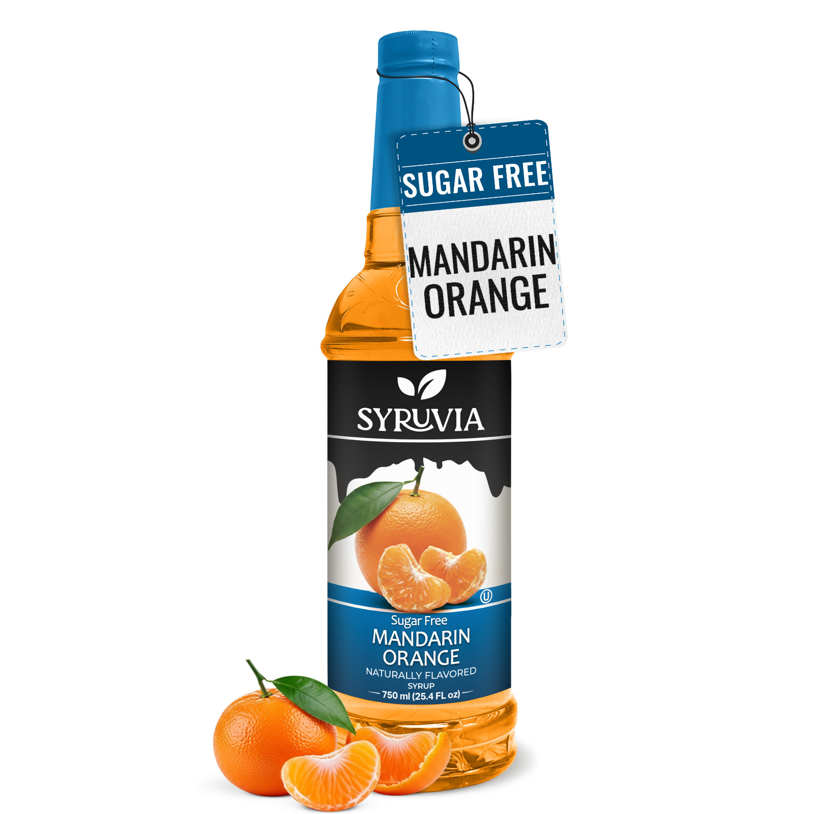 Syruvia Sugar Free Mandarin Orange Syrup 25.4 fl oz, for Cocktails & More gallery