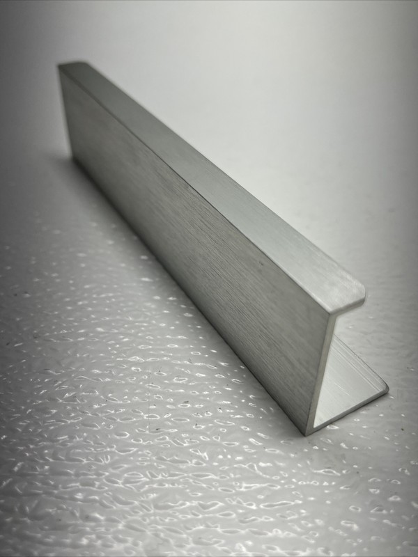 Brushed Satin Nickel Finger Edge Pulls Aluminum Cabinet Door Handle Modern 6” gallery
