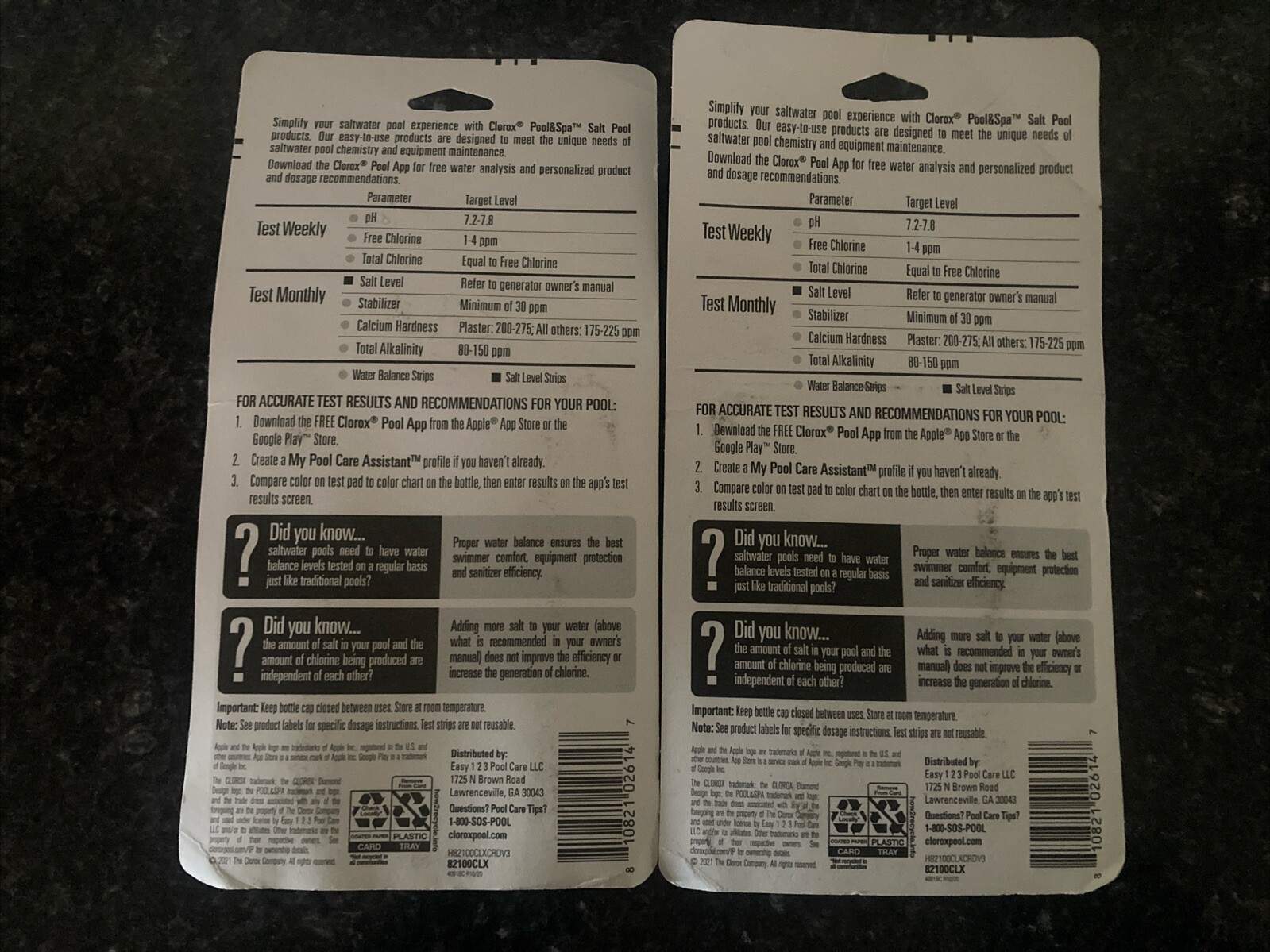 2 x NEW Clorox Salt Pool Test Strips for Testing Salt Levels & Balancer Levels gallery