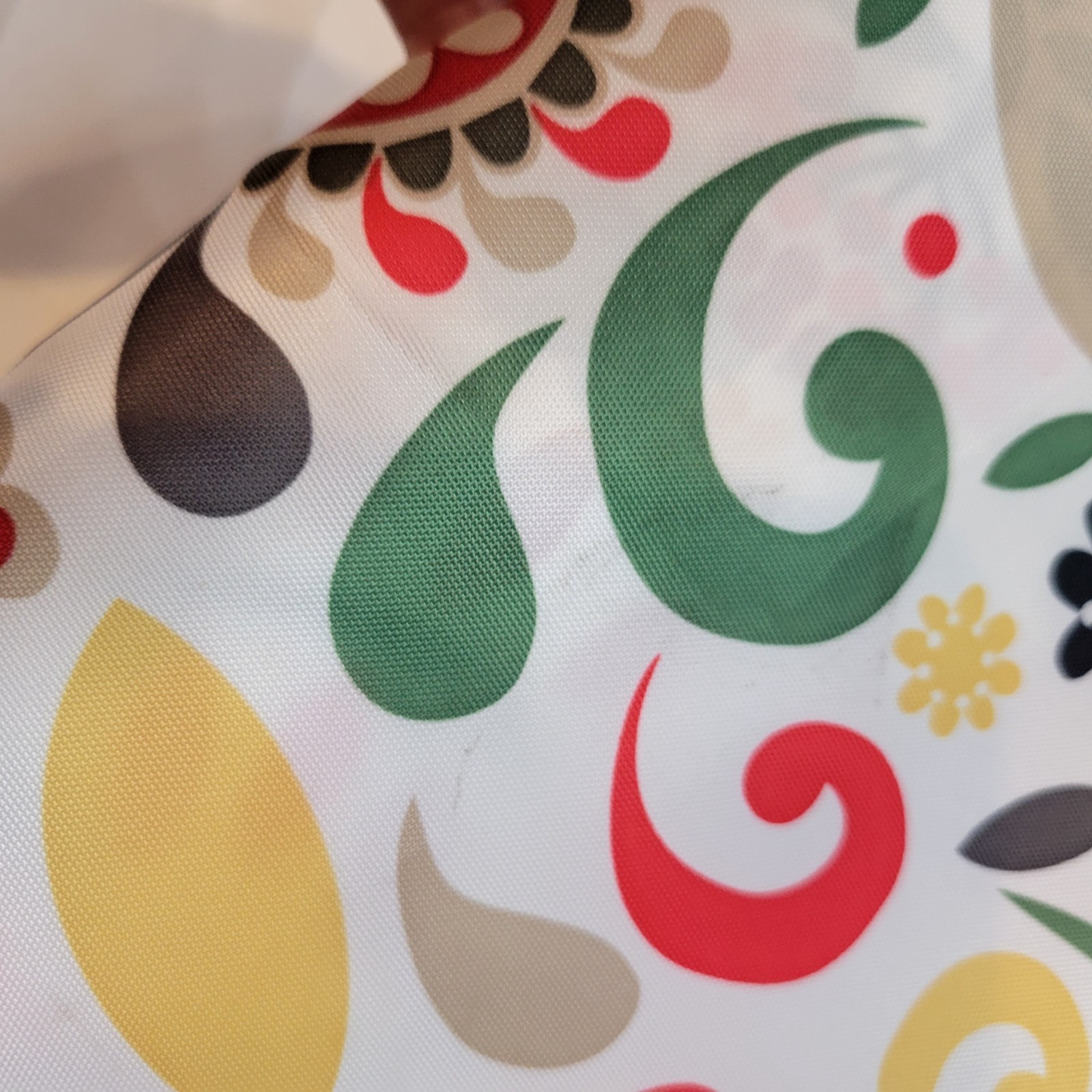IKEA Akerkulla Fabric Shower Curtain Floral Scandinavian Multicolor Vtg 1999 gallery