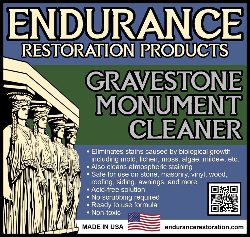 Endurance Gravestone & Monument Cleaner - 1 Quart (Spray Bottle) gallery