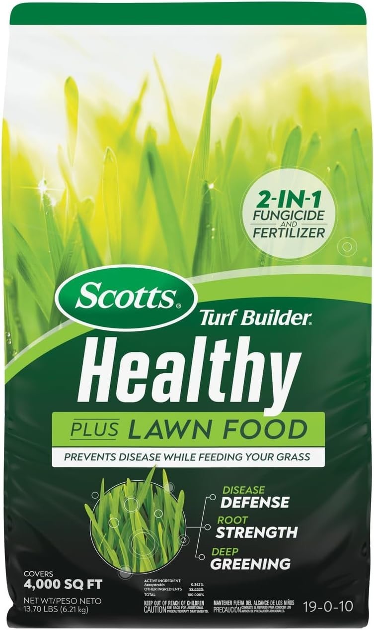 Scotts Turf Builder Healthy Plus Lawn Food Fertilizer 13.7 lbs 4,000 sq. ft gallery