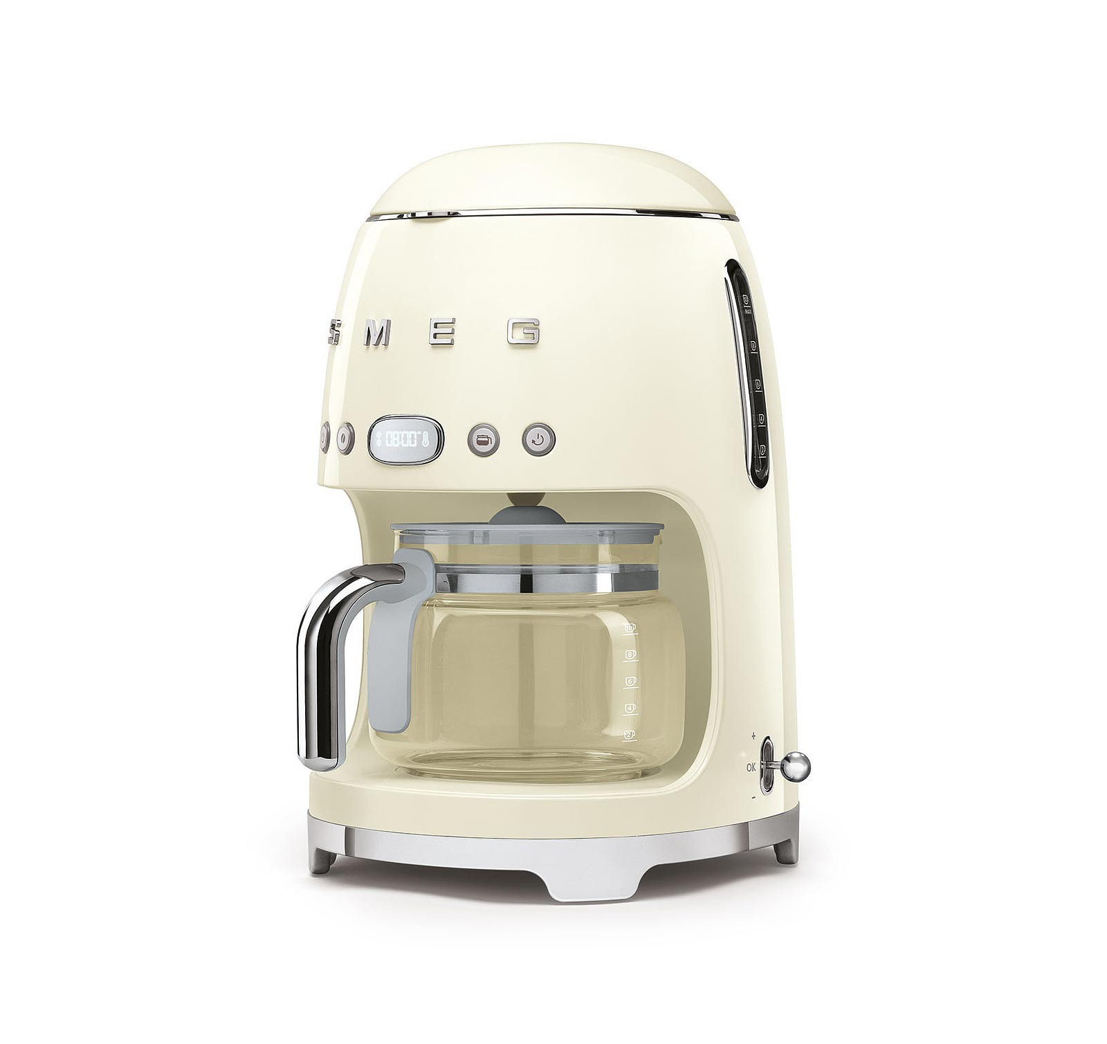 Smeg DCF02CRUS Cream 50's Retro Style Drip Coffee Machine (Open Box) Box Damage gallery