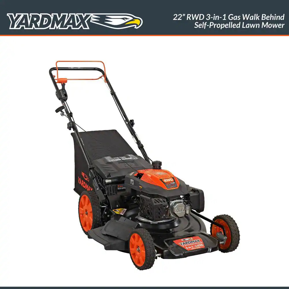 22 In. 201 Cc SELECT PACE 6 Speed CVT High Wheel RWD 3-In-1 Gas Walk behind Self gallery