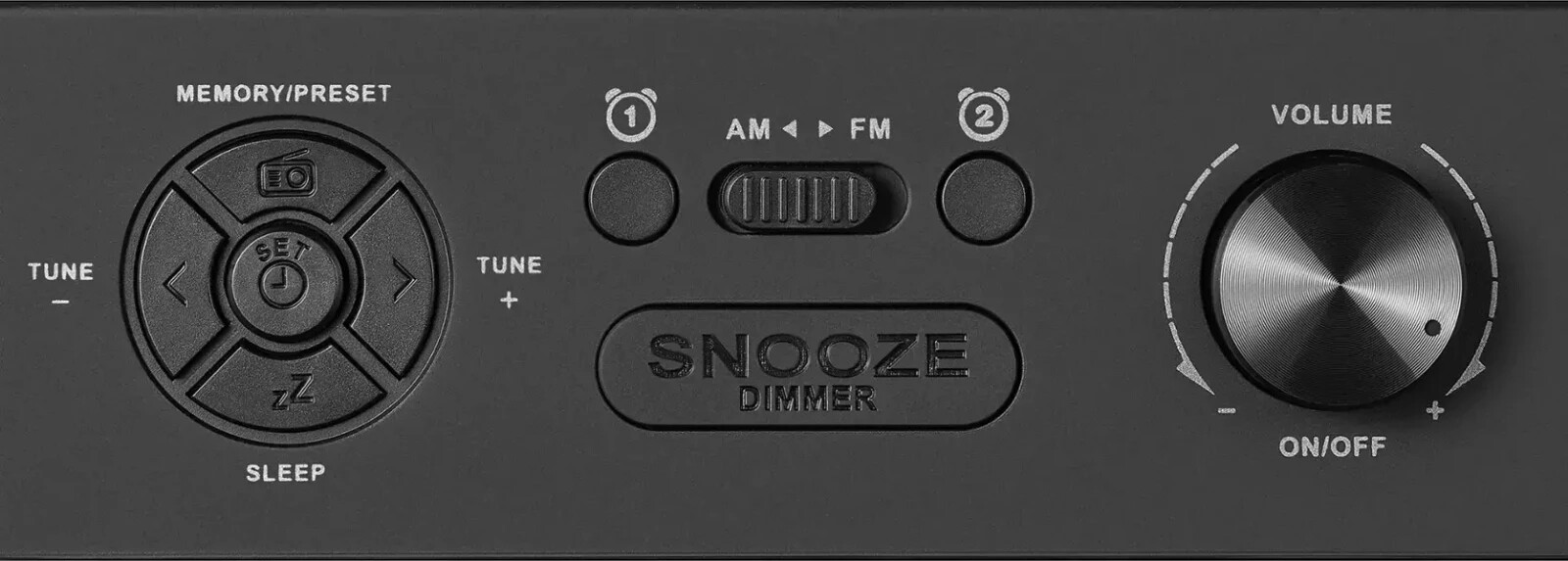Insignia Digital AM/FM Dual Alarm Clock with 4-Level Dimmer - Black (NS-ALCL24) gallery