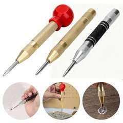 3pcs Automatic Center Punch Adjustable Spring-Loaded Metal Drill Tool Hole Punch