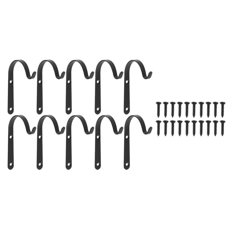 10 Sets Flower Basket Hook Well-made Flowerpot Hanging Hooks for Flowerpot gallery